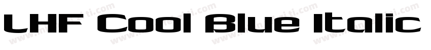 LHF Cool Blue Italic 语言英文字体转换